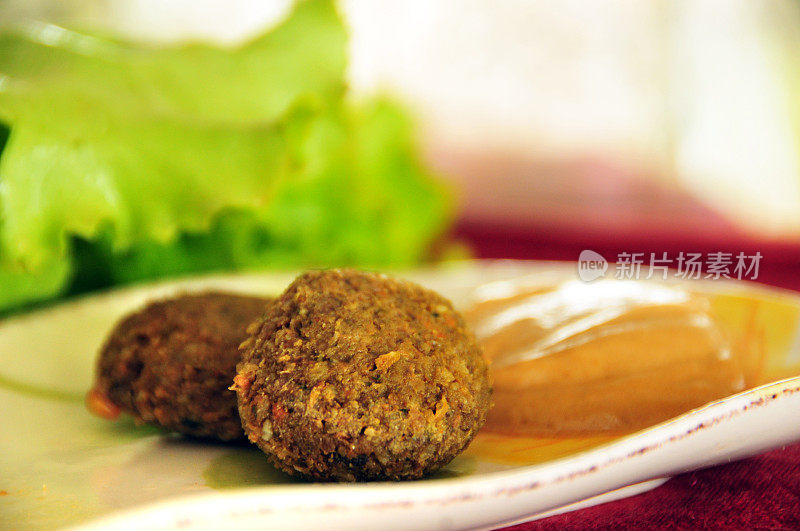 素食食物;迷迭香小麦肉丸