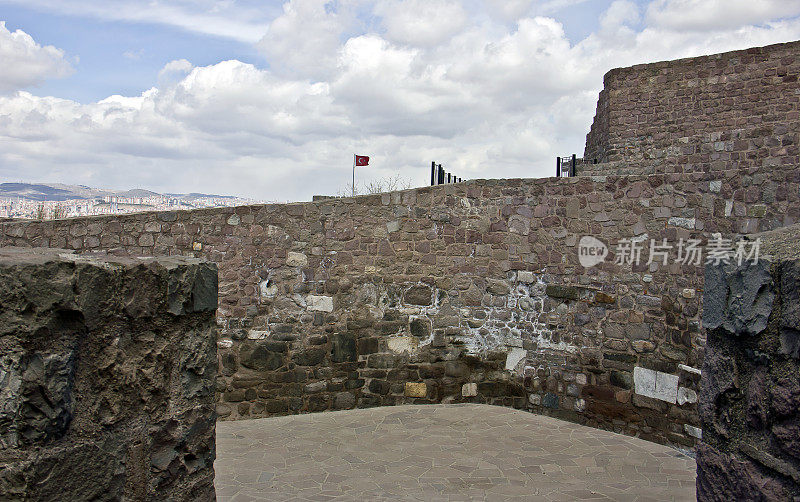 土耳其安卡拉城堡的景色