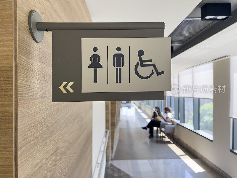 女、男轮椅出入WC标志