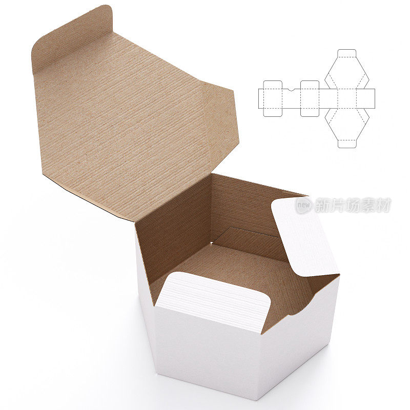 自定义六角形盒子包装