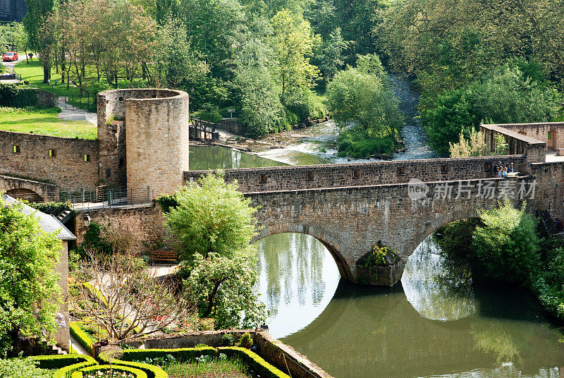 卢森堡的古老石桥