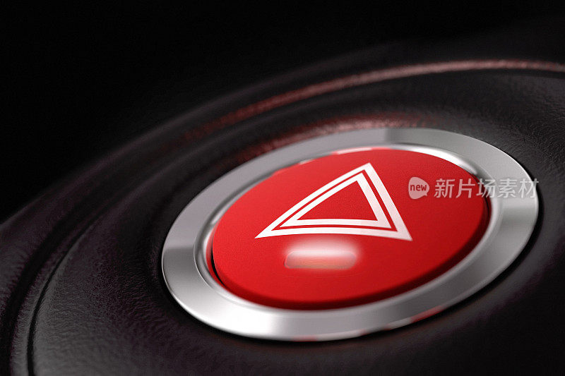 红色警告危险按钮-事故概念