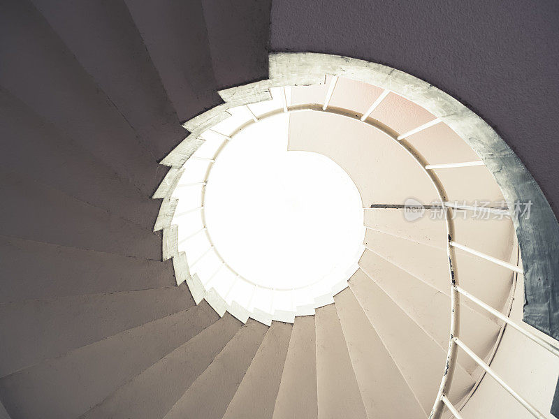 螺旋楼梯建筑细节图案抽象背景