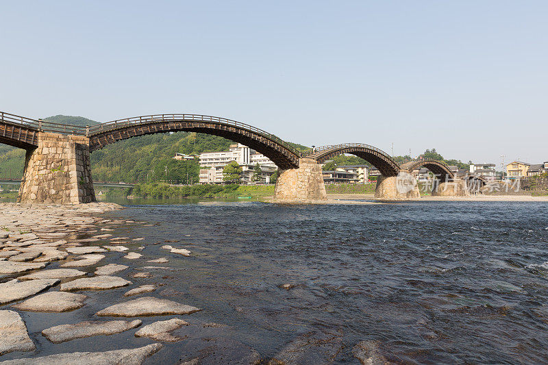 金台桥在岩国，山口县，日本