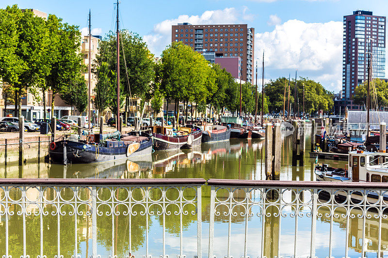 鹿特丹有船的港口