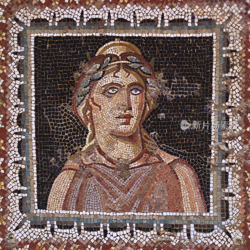 突尼斯:布拉王座上的罗马镶嵌画