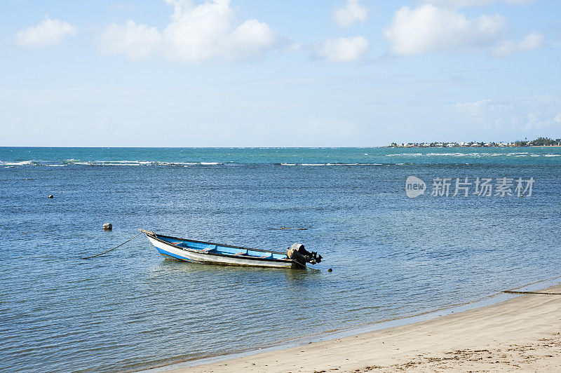 加勒比海的渔船