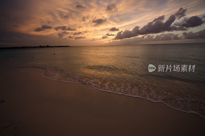 阳光，海滩，日出，大海，云景，云