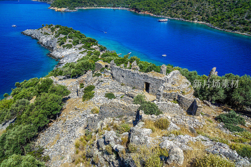 圣尼古拉斯岛。Oludeniz。