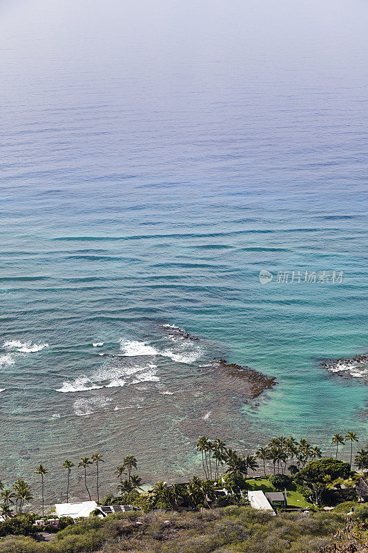 夏威夷的海岸线