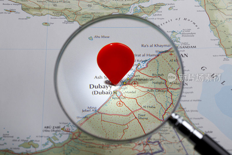 迪拜的地图