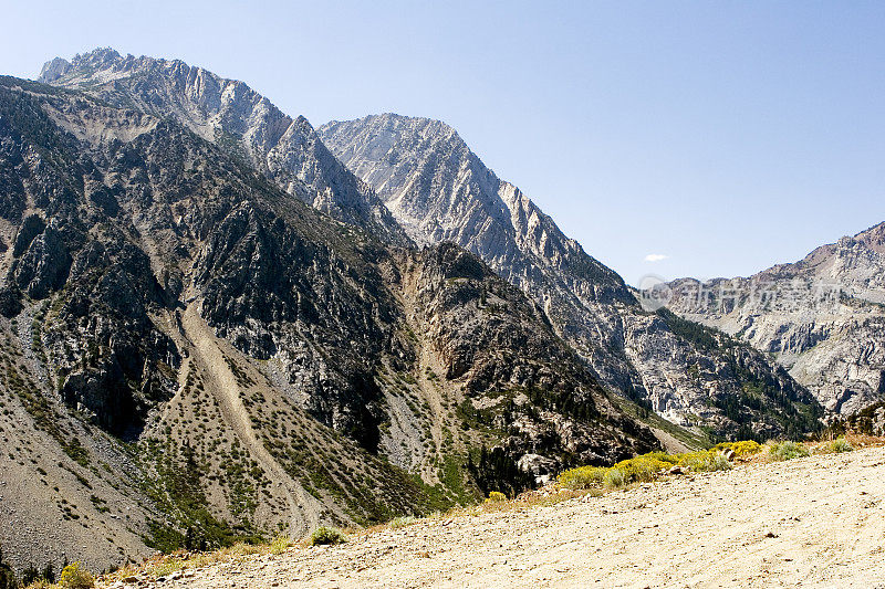 山景，Tioga山口，加州