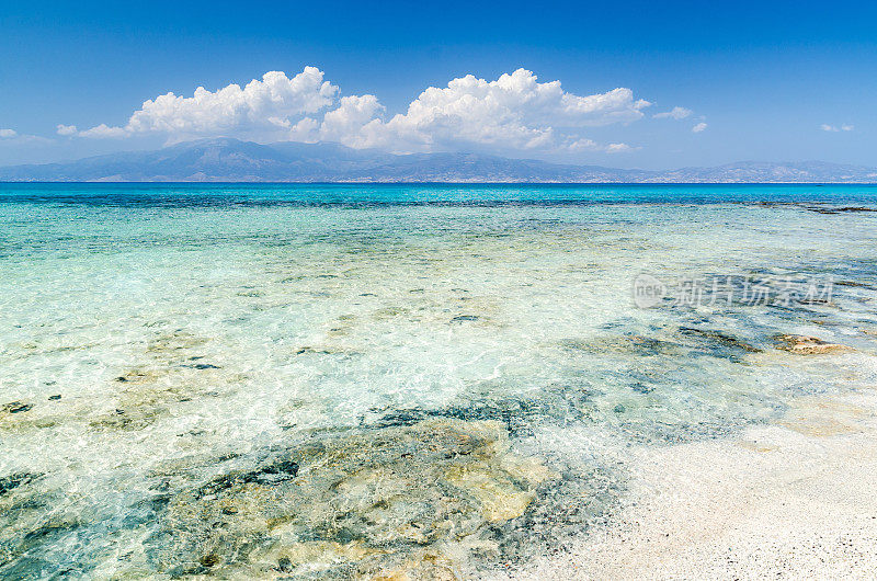 克里特岛美丽的海