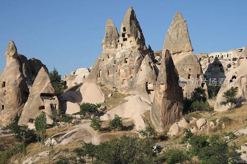 Uçhisar的砂岩地层