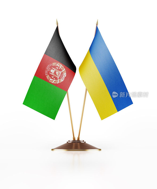 阿富汗和乌克兰的微型国旗