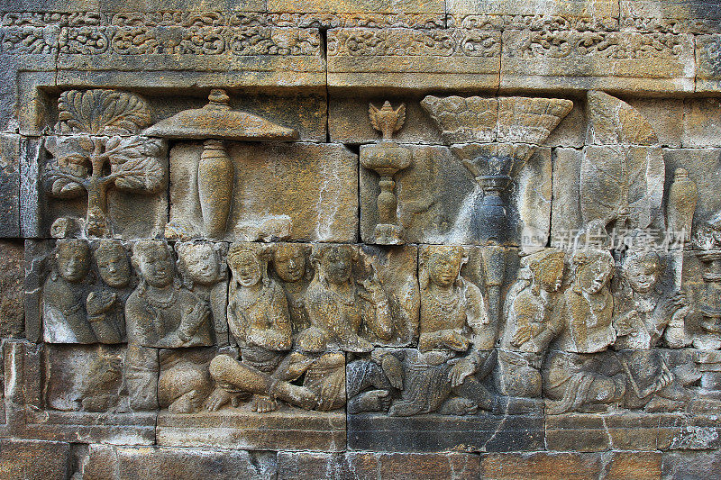 婆罗浮屠寺的浮雕