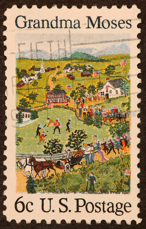 摩西奶奶邮票六十年代