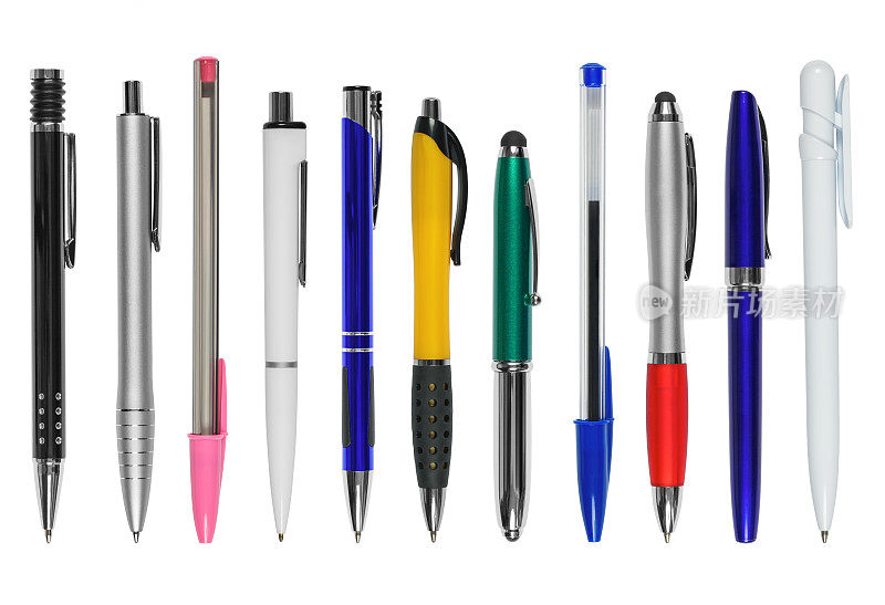 十一种不同的笔(剪切路径)