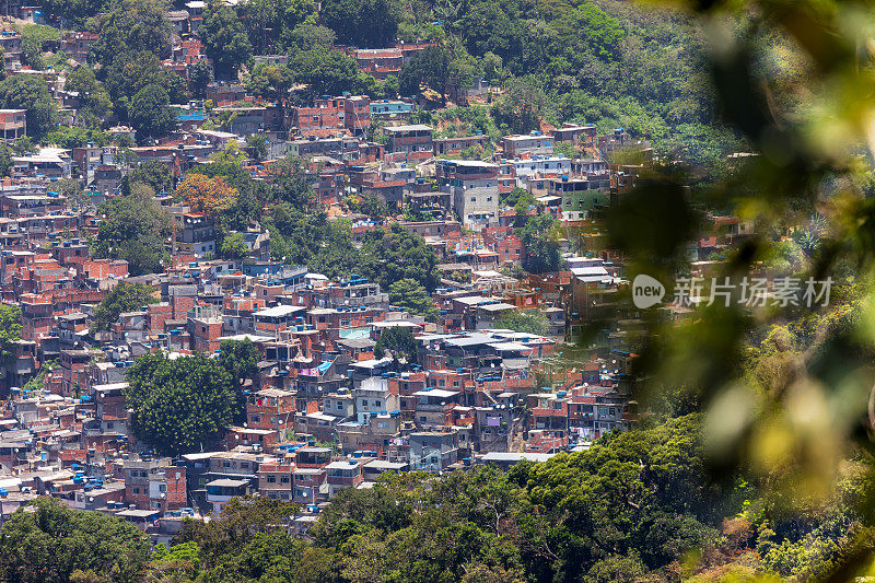 巴西里约热内卢的贫民窟和贫困