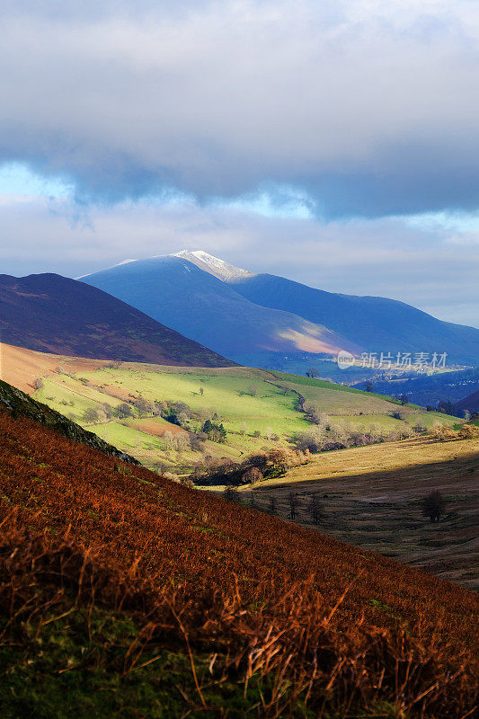 英格兰湖区的Blencathra