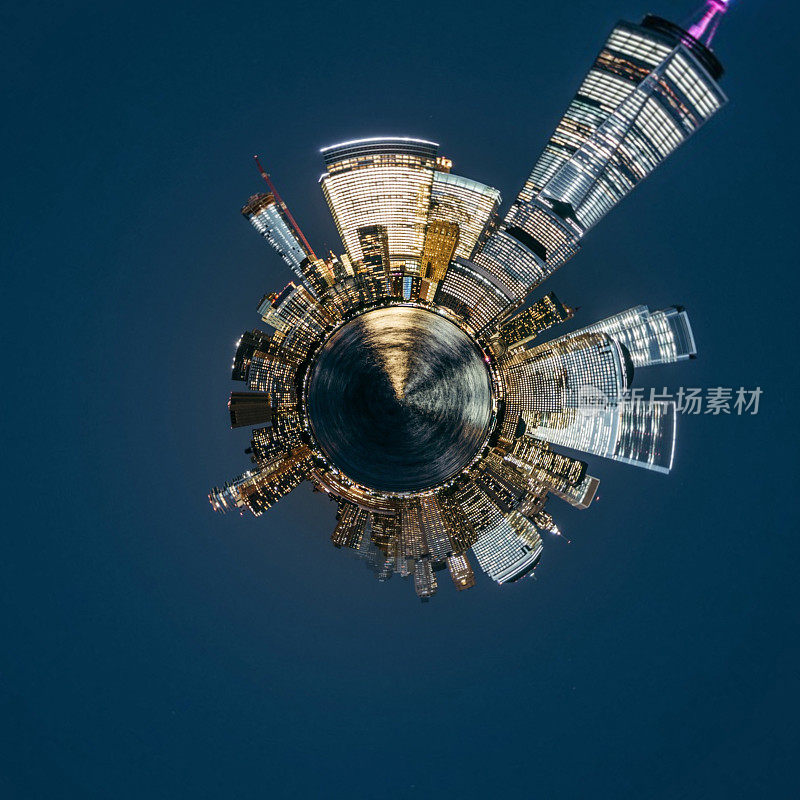 360°空中曼哈顿全景图