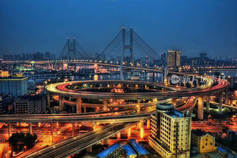 上海天际线南浦大桥