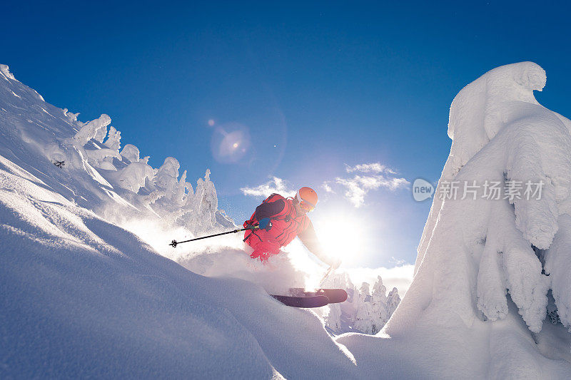 粉滑雪