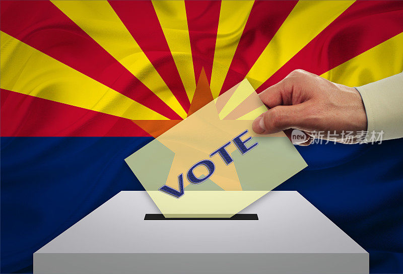 美国亚利桑那州男子投票选举