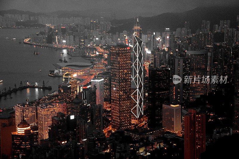 香港岛的城市景观