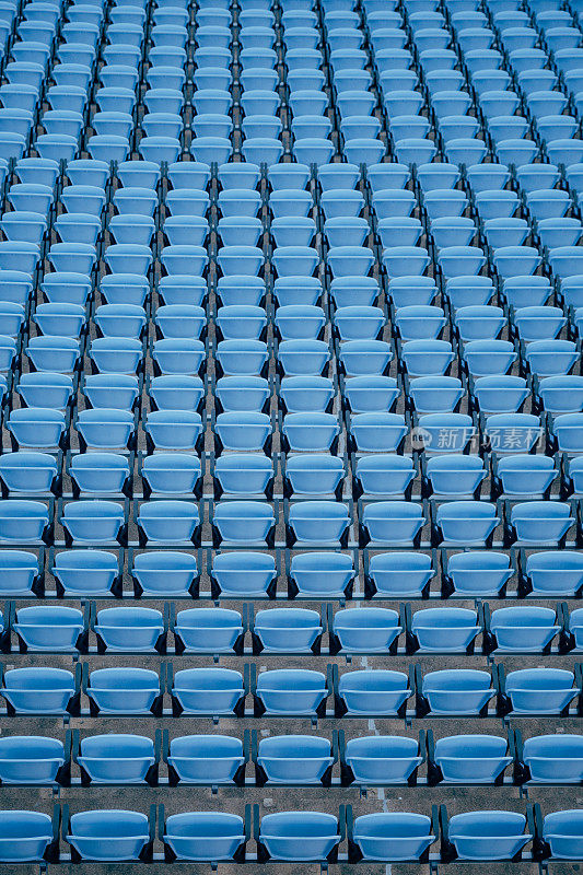 蓝色体育场座椅天线