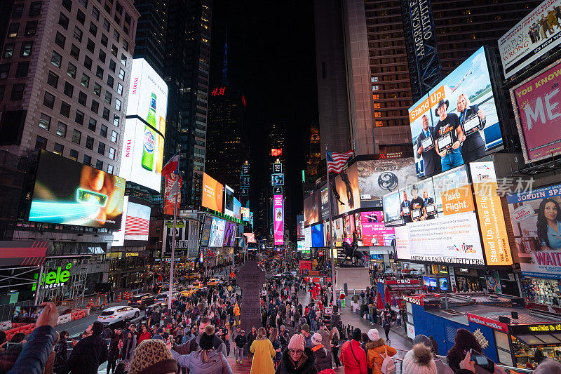 纽约时代广场的夜景