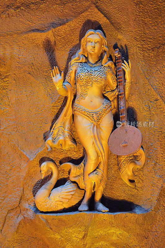 印度女神玛阿萨拉瓦蒂雕像，古瓦哈蒂，阿萨姆邦，印度