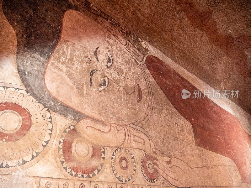 蒲甘苏拉马尼寺古代佛祖壁画