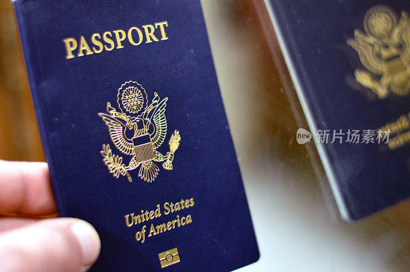 美国护照，是发给美国公民和国民的护照，旅游、旅游的概念，美国签证和到其他国家旅游的证件，美国护照