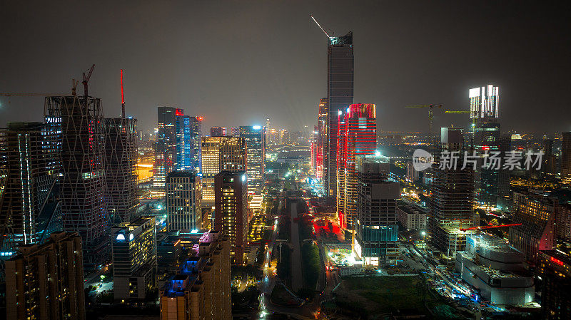 广州城市景观鸟瞰图
