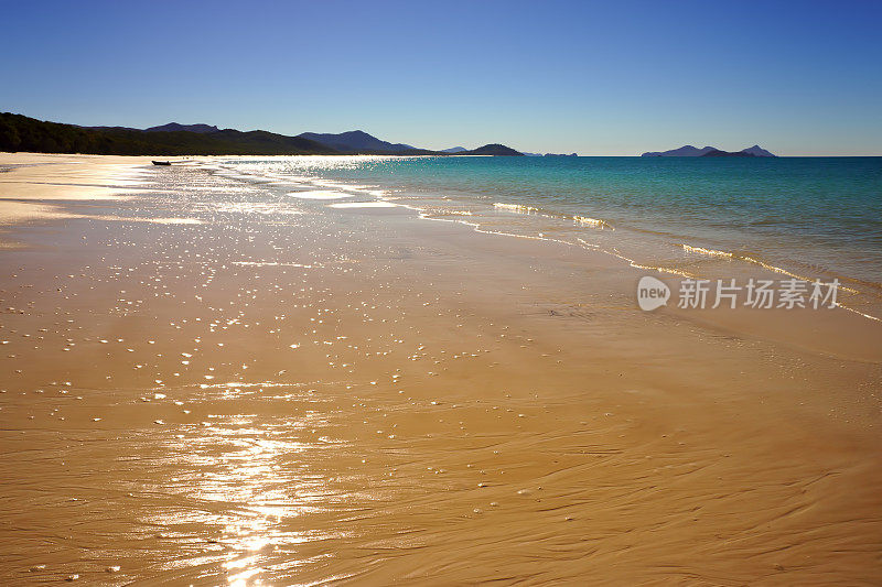 昆士兰圣灵岛的怀特黑文海滩