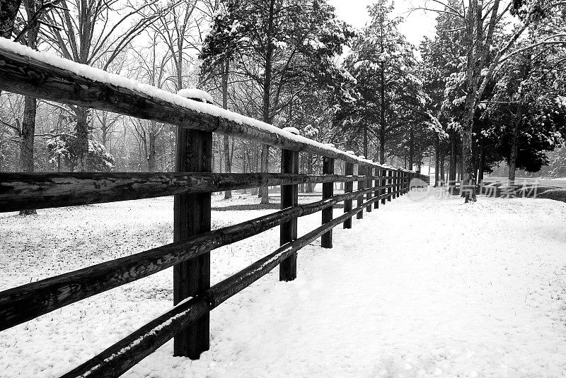 第一场雪栅栏