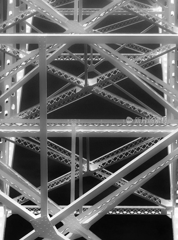 钢桥框架结构
