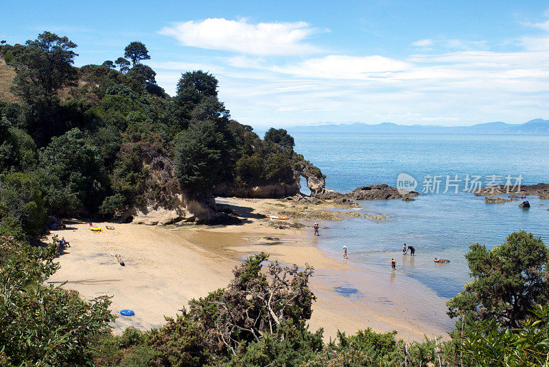 Dummy湾海滩，Kaiteriteri，新西兰