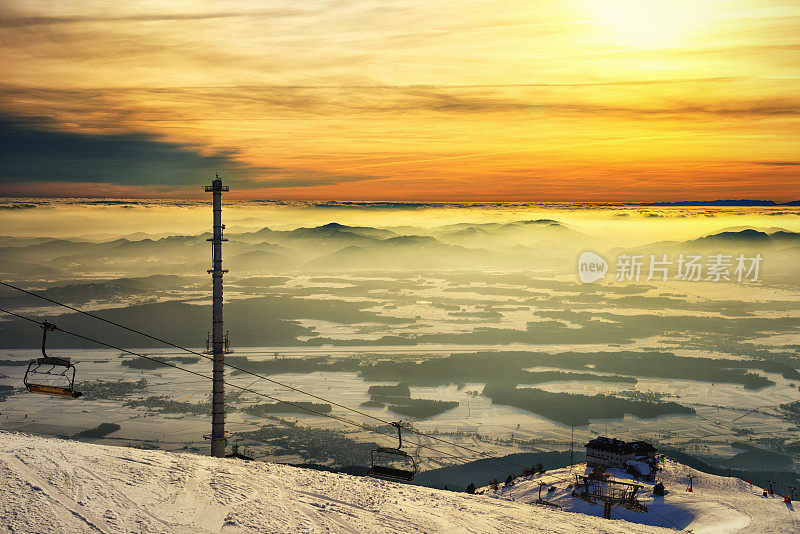 滑雪胜地