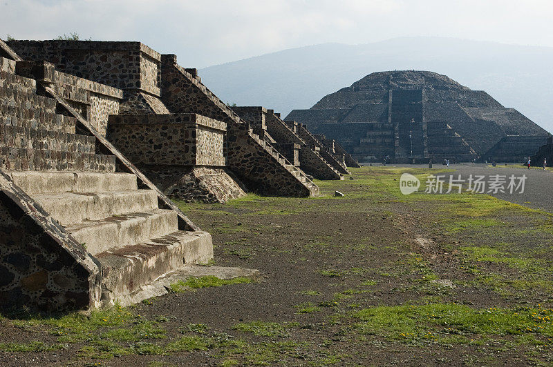 墨西哥特奥蒂瓦坎的金字塔