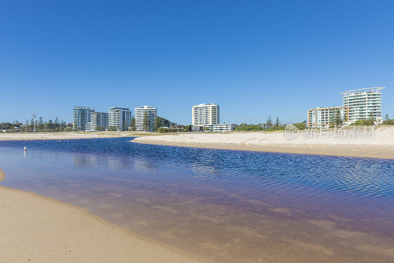 澳大利亚黄金海岸的海滩景色