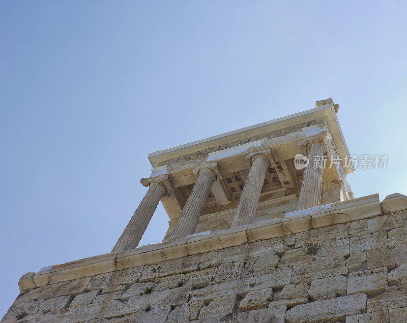 希腊雅典卫城上的雅典娜耐克神庙