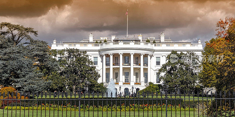 华盛顿特区白宫全景图