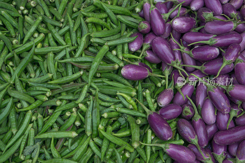印度市场上出售的新鲜蔬菜