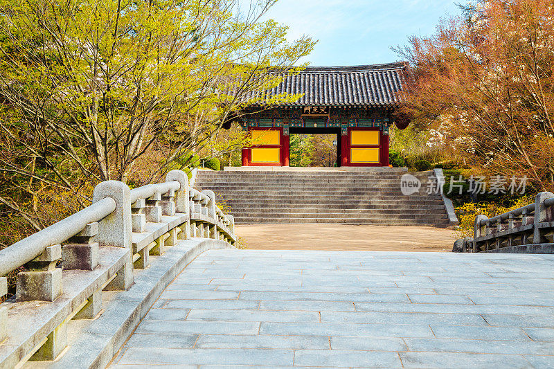 联合国教科文组织世界遗产——韩国庆州的韩国古建筑