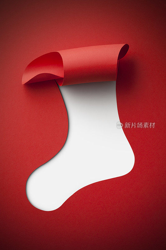 纸圣诞袜