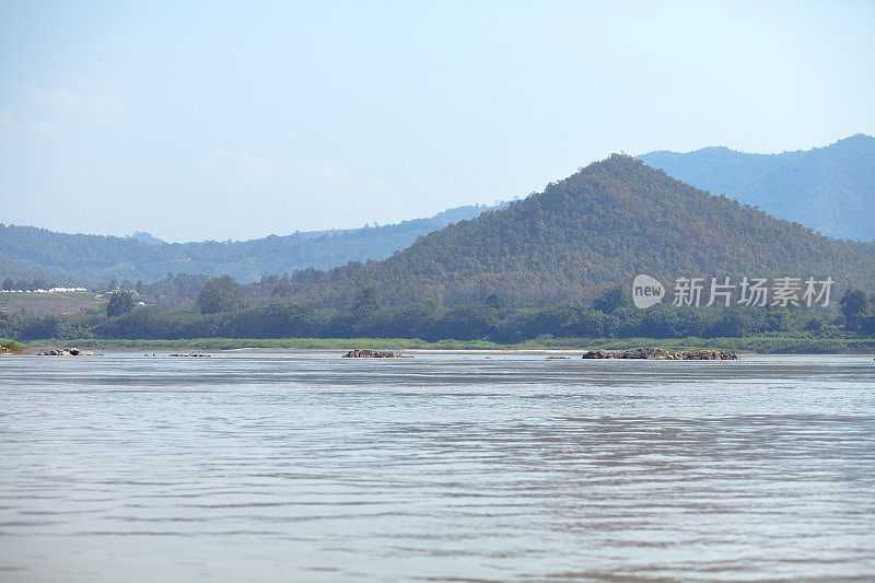 老挝湄公河流域的景观