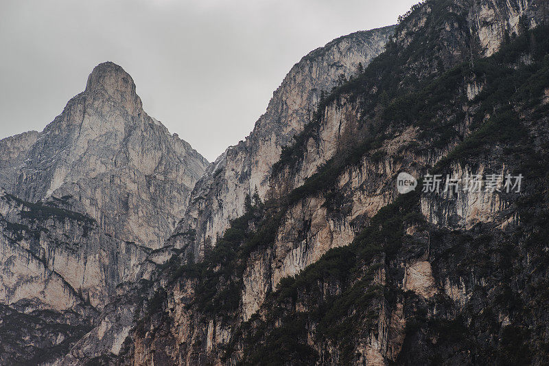 在Braies(意大利的Dolomites)