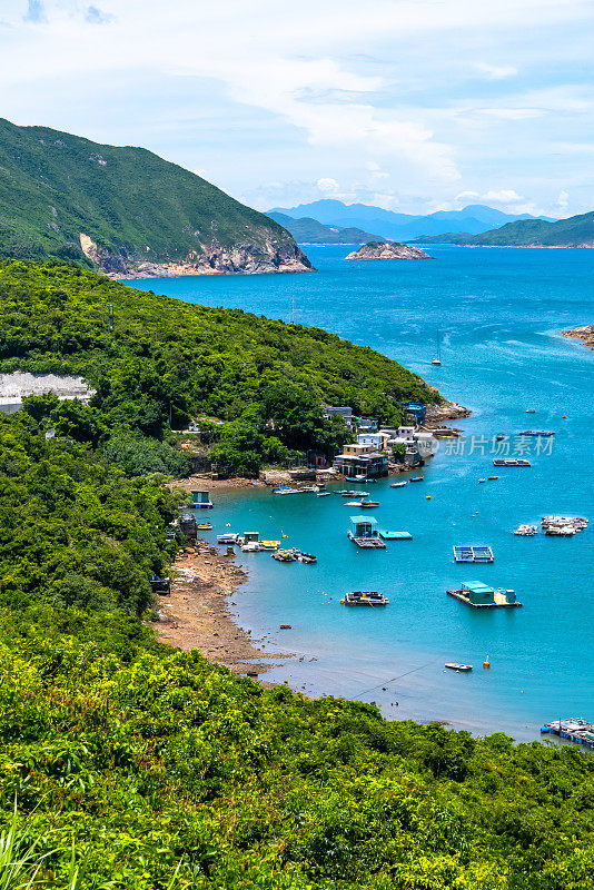 香港西贡村蒲台澳村的旧渔村